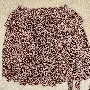 top shop leo ruffle skirt